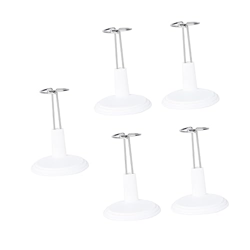 Toddmomy 5 Stück Puppenständer Teiliges Höhenverstellbares Puppen Display Rack Stabiler Stand für Zuhause Geschäfte und Puppenshops Weiß von Toddmomy