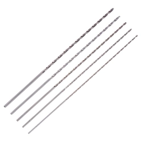 Toddmomy 5 Stück Teiliges Auger Bohrer Set aus Hochgeschwindigkeitsstahl Extra Lange Spiralbohrer Schnelle Selbstzentrierung für Metall und Effiziente Spanableitung von Toddmomy