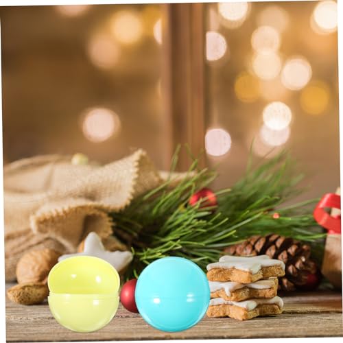 Toddmomy 5 Stück Teiliges Bunte Befüllbare Kunststoffkugeln mit Öffnung Stabile Vielseitige Verpackungskugeln für Süßigkeiten Kleine Geschenke Bastelbedarf Geeignet als Candy Box und von Toddmomy