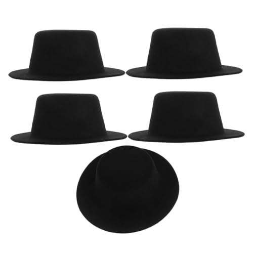 Toddmomy 5 Stück Teiliges Mini Filzhut Kleine Dekorative Puppenhüte aus Filz DIY Bastelhüte für Mini Puppen Vielseitige Miniatur Hüte für Wohnaccessoires Foto Requisiten Schwarz Toddmomy 5 Stück Teiliges Mini Filzhut Kleine Dekorative Puppenhüte aus Filz DIY Bastelhüte für Mini Puppen Vielseitige Miniatur Hüte für Wohnaccessoires Foto Requisiten Schwarz von Toddmomy