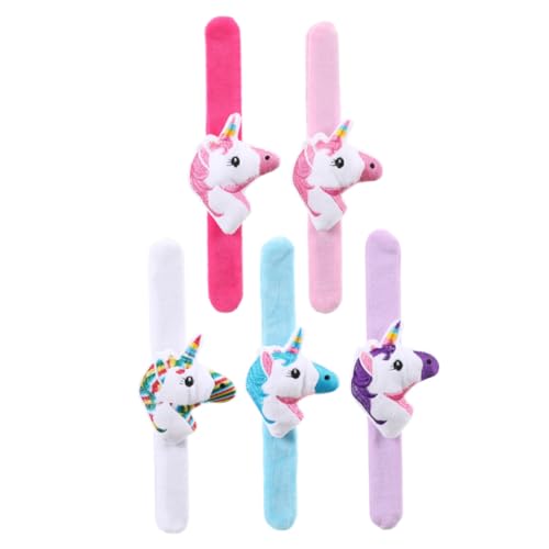 Toddmomy 5 Stück Teiliges Plüsch Einhorn Klatscharmbänder Leichte und Bequeme Slap Bands für Kindergeburtstag Langlebige und Weiche Tier Armbänder als Bunte Party Mitgebsel Toddmomy 5 Stück Teiliges Plüsch Einhorn Klatscharmbänder Leichte und Bequeme Slap Bands für Kindergeburtstag Langlebige und Weiche Tier Armbänder als Bunte Party Mitgebsel von Toddmomy