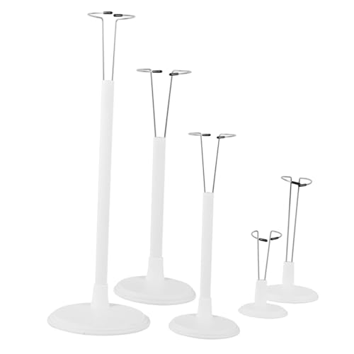 Toddmomy 5 Stück Teiliges Puppenständer Höhenverstellbare Ständer für Actionfiguren und Puppen Stabil und Einfach zu Montieren für Präsentation von Sammlungen von Toddmomy
