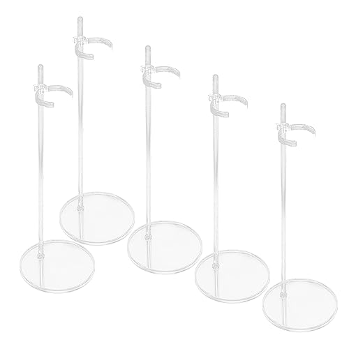 Toddmomy 5 Stück Verstellbare Transparente Puppenständer Doll Rack Puppenhalter Stabil Flacher Boden für Actionfiguren Modellständer Displayhalter für Sammler und Dekoration Toddmomy 5 Stück Verstellbare Transparente Puppenständer Doll Rack Puppenhalter Stabil Flacher Boden für Actionfiguren Modellständer Displayhalter für Sammler und Dekoration von Toddmomy