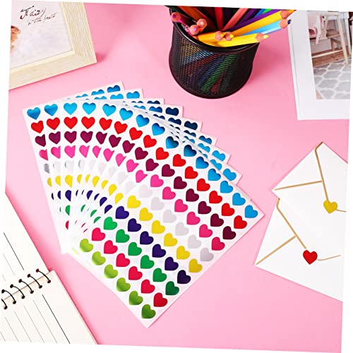 Toddmomy 50 Blatt Bunte Herz Aufkleber Selbstklebende Love Reward Sticker für Schüler Lehrer Herzförmige Dekoration für Belohnung Scrapbooking DIY Basteln Schulbedarf Toddmomy 50 Blatt Bunte Herz Aufkleber Selbstklebende Love Reward Sticker für Schüler Lehrer Herzförmige Dekoration für Belohnung Scrapbooking DIY Basteln Schulbedarf von Toddmomy