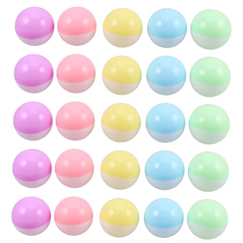 Toddmomy 50 Stück Leere Runde Kunststoffbehälter Macaron Farben Nachfüllbare Kapseln für Automaten Diy Basteln Partydeko Wiederverwendbare Bunte Kunststoffkugeln für Gumball und Toddmomy 50 Stück Leere Runde Kunststoffbehälter Macaron Farben Nachfüllbare Kapseln für Automaten Diy Basteln Partydeko Wiederverwendbare Bunte Kunststoffkugeln für Gumball und von Toddmomy