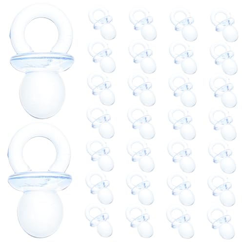 Toddmomy 50 Stück Mini Kunststoff Sauger Shower Deko Jungen Party Tischstreuung Wiederverwendbar für Duschspiele und DIY Fest Zubehör von Toddmomy