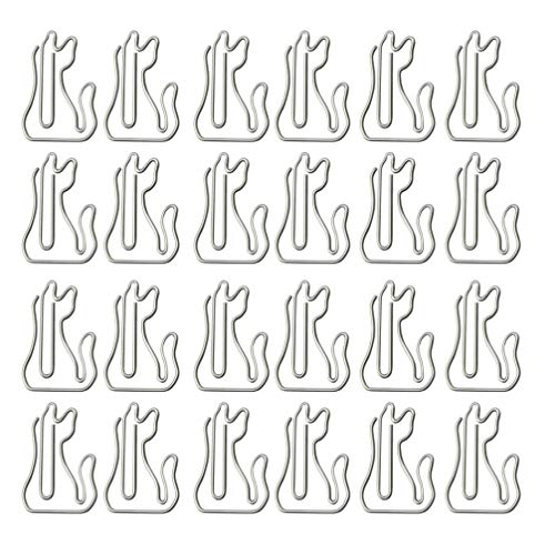 Toddmomy 50 Stück Silber Tier Katze Geformt Büroklammern Metall Binder Clips Fotoclips Dekorative Büroklammern Bürobedarf Toddmomy 50 Stück Silber Tier Katze Geformt Büroklammern Metall Binder Clips Fotoclips Dekorative Büroklammern Bürobedarf von Toddmomy