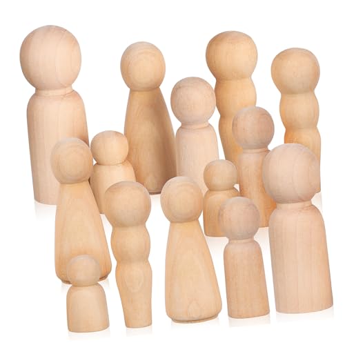 Toddmomy 50 Stück Teiliges DIY Holzpuppen Unbemalt aus Robustem Holz Vielseitige Peg Dolls zum Bemalen und Basteln Kreative Holzfiguren für Erwachsene für Dekoration und Handwerksprojekte Toddmomy 50 Stück Teiliges DIY Holzpuppen Unbemalt aus Robustem Holz Vielseitige Peg Dolls zum Bemalen und Basteln Kreative Holzfiguren für Erwachsene für Dekoration und Handwerksprojekte von Toddmomy