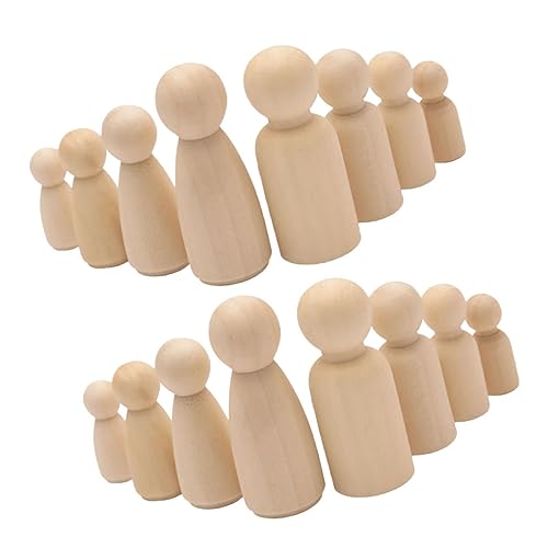 Toddmomy 50 Stück Teiliges DIY Holzpuppen zum Bemalen Unvollendete Holzfiguren für Naturbelassenes Holz Pädagogisches Bastelspielzeug Kreative Handwerksprojekte Umweltfreundlich und Sicher Toddmomy 50 Stück Teiliges DIY Holzpuppen zum Bemalen Unvollendete Holzfiguren für Naturbelassenes Holz Pädagogisches Bastelspielzeug Kreative Handwerksprojekte Umweltfreundlich und Sicher von Toddmomy
