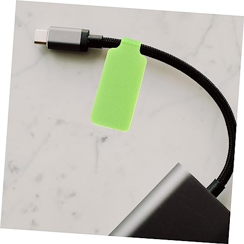 Toddmomy 50 Stück Teiliges Kabelbeschriftung Wiederverwendbare Kabel Etiketten aus Nylon mit Klebeband Beschreibbare Kabelmarkierer für Elektrische Kabel und Netzwerkkabel Praktische von Toddmomy