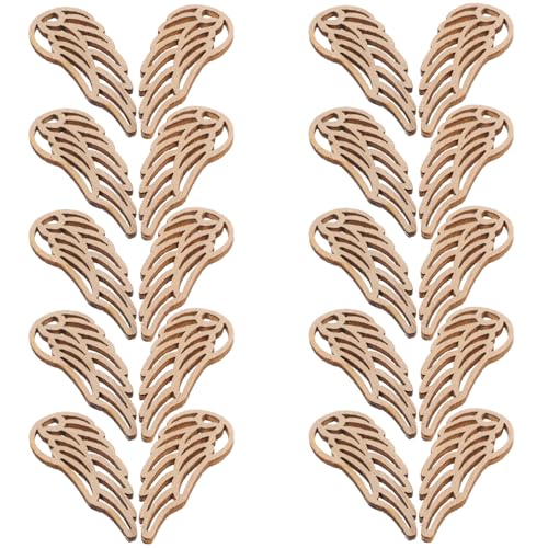 Toddmomy 50 Stück Unlackierte Holzscheiben Engel Flügel Form DIY Bastelmaterial für Weihnachtsdeko Geschenkanhänger und Kreative Projekte für Holzverzierungen und Bastelarbeiten Toddmomy 50 Stück Unlackierte Holzscheiben Engel Flügel Form DIY Bastelmaterial für Weihnachtsdeko Geschenkanhänger und Kreative Projekte für Holzverzierungen und Bastelarbeiten von Toddmomy