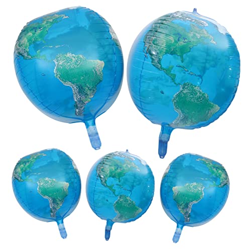 Toddmomy 5Stücke Planetenthemen Luftballons Aluminium Folienballons mit Planetenmuster Dekoration für Geburtstagsfeiern Schul und Firmenfeiern Langlebige und Kreative von Toddmomy