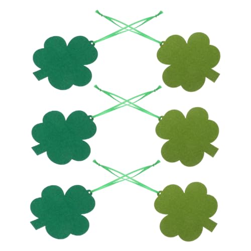 Toddmomy 6 Stück Dekoration Kleeblatt Ornamente St Patricks Day Ornamente St Patricks Day Dekorationen Saint Patricks Day Dekorationen Kleeblatt Dekorationen Glitzer Kleeblatt Zum von Toddmomy