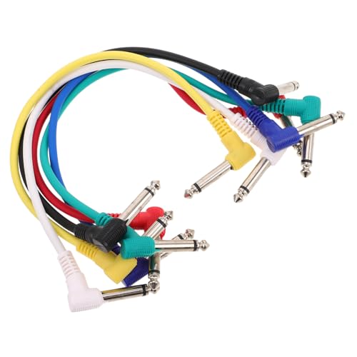 Toddmomy 6 Stück E Gitarrenkabel Videokabel Gitarrenpedal Stromkabel Gitarreneffektpedal Kabel Gitarrenpedal Patchkabel Bassverstärkerkabel Gitarren Bass Effektkabel Toddmomy 6 Stück E Gitarrenkabel Videokabel Gitarrenpedal Stromkabel Gitarreneffektpedal Kabel Gitarrenpedal Patchkabel Bassverstärkerkabel Gitarren Bass Effektkabel von Toddmomy