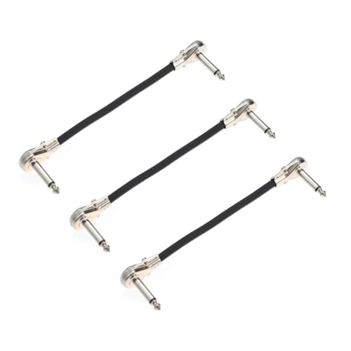 Toddmomy 6 Stück Gitarren Patchkabel Rechtwinklig Klinke zu Klinke Reines Kupfer Doppelt Geschirmt Geräuscharm für Bass Keyboard Effektpedale Toddmomy 6 Stück Gitarren Patchkabel Rechtwinklig Klinke zu Klinke Reines Kupfer Doppelt Geschirmt Geräuscharm für Bass Keyboard Effektpedale von Toddmomy