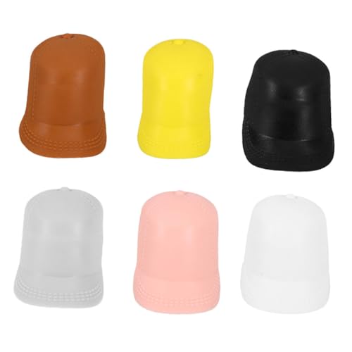 Toddmomy 6 Stück Miniatur Duckbill Cap Puppenhut Kreative DIY Hut Dekoration für Puppen Multifunktionale Mini Hüte für Foto Requisiten und Bastelprojekte von Toddmomy