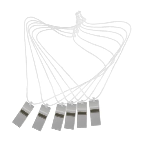 Toddmomy 6 Stück Pfeife party zubehör partyzubehör spaß kunststoff Sammelpfiff jubeln Sie Partygeschenke Plastik Silver von Toddmomy