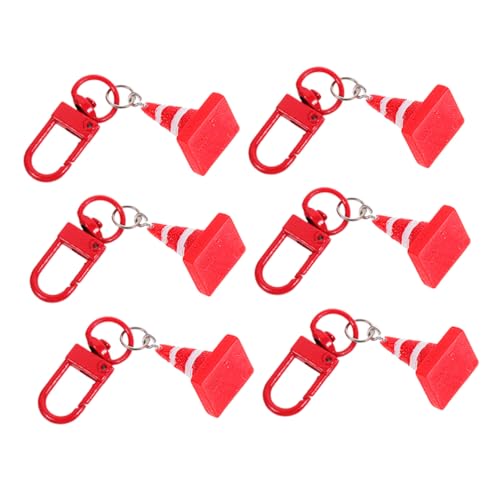 Toddmomy 6 Stück Straßenkegel-Anhänger Leitkegel Ornament Mini -Verkehrskegeldekoration Verkehrskegel-Neuheit Schlüsselanhänger zum Thema Bau Verkehrskegel-Schlüsselanhänger Harz Toddmomy 6 Stück Straßenkegel-Anhänger Leitkegel Ornament Mini -Verkehrskegeldekoration Verkehrskegel-Neuheit Schlüsselanhänger zum Thema Bau Verkehrskegel-Schlüsselanhänger Harz von Toddmomy