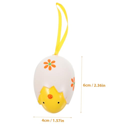 Toddmomy 6 Stück Teiliges Ei Hängeornament Detailreiche DIY Eierdekorationen Bunte Osterbaum Hänger für Frühlingsfest Vielseitige Festtagsdeko für Zuhause Party und Kindergarten von Toddmomy