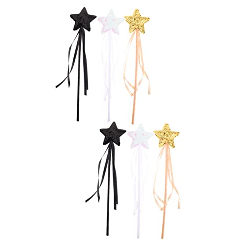 Toddmomy 6 Stück Teiliges Feen Zauberstab mit Sternform Glitzernd Dekorativ für Mädchengeburtstage Halloween Cosplay und Fantasievolles Rollenspiel Toddmomy 6 Stück Teiliges Feen Zauberstab mit Sternform Glitzernd Dekorativ für Mädchengeburtstage Halloween Cosplay und Fantasievolles Rollenspiel von Toddmomy