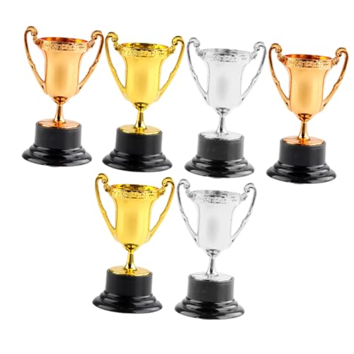 Toddmomy 6 Stück Teiliges Kunststoff Pokal Gold Silber Bronze Auszeichnungstrophäen für Spielwettbewerb und Kindergarten Deko Glatte Oberfläche Langlebig Leicht zu Wiederverwendbar Toddmomy 6 Stück Teiliges Kunststoff Pokal Gold Silber Bronze Auszeichnungstrophäen für Spielwettbewerb und Kindergarten Deko Glatte Oberfläche Langlebig Leicht zu Wiederverwendbar von Toddmomy