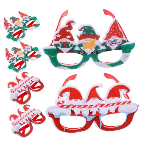 Toddmomy 6 Stück Weihnachtsgläser drinnen Brillengestell hässlich glitzernde weihnachtsbrille weihnachtsdeko Gläser für die Dekoration Foto-Requisite für Weihnachten Plastik Toddmomy 6 Stück Weihnachtsgläser drinnen Brillengestell hässlich glitzernde weihnachtsbrille weihnachtsdeko Gläser für die Dekoration Foto-Requisite für Weihnachten Plastik von Toddmomy