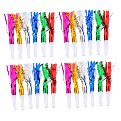 Toddmomy 60 Stück Kinderpartei Pfeife Lautes Pfeifen Hornspielzeug Für Children's Plastic Whistles Kinderparty-gebläse Kinderspielzeug Trompete Geburtstags-gebläse Plastik von Toddmomy