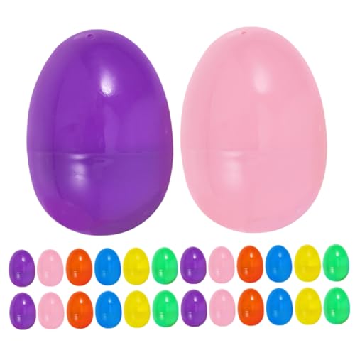 Toddmomy 60 Stück Ostereier zum Befüllen Bunte Kunststoff Eier mit Realistischem Design Geöffnet für Süßigkeiten Schokoladenboxen Einfach zu Öffnen Vielseitig für Osterdeko und Toddmomy 60 Stück Ostereier zum Befüllen Bunte Kunststoff Eier mit Realistischem Design Geöffnet für Süßigkeiten Schokoladenboxen Einfach zu Öffnen Vielseitig für Osterdeko und von Toddmomy