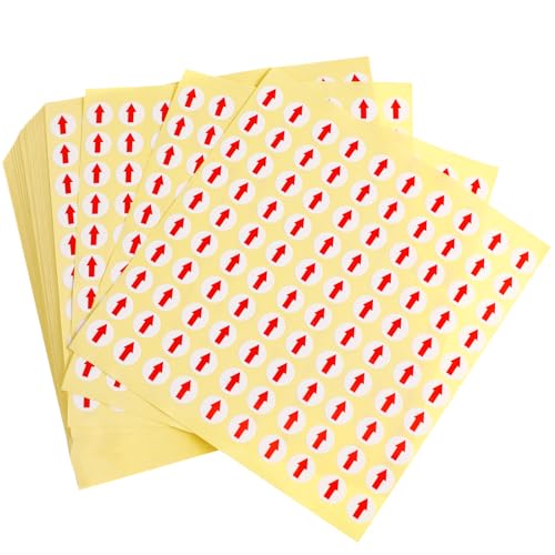 Toddmomy 6400 Stück 10 Mm Selbstklebende Rote Pfeiletiketten, Abnehmbare Kreispunktaufkleber, Defektindikatoren für Die Produktinspektion, Zufällige Farbe Toddmomy 6400 Stück 10 Mm Selbstklebende Rote Pfeiletiketten, Abnehmbare Kreispunktaufkleber, Defektindikatoren für Die Produktinspektion, Zufällige Farbe von Toddmomy