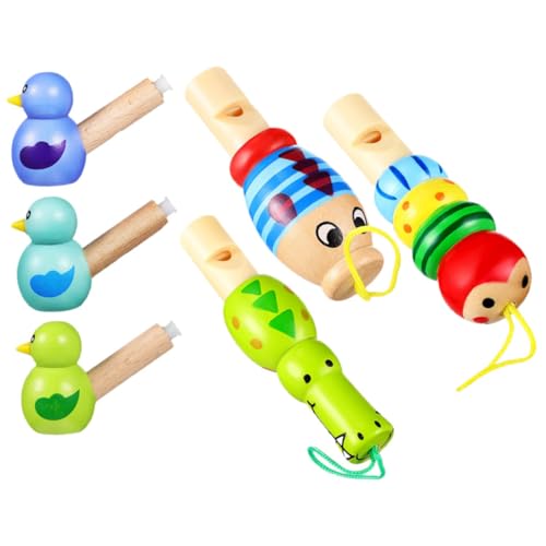 Toddmomy 6Stücke Cartoon Tierform Pfeifen für Lustige Holzspielzeuge für Geburtstagsfeiern und Kreative Unterhaltung Toddmomy 6Stücke Cartoon Tierform Pfeifen für Lustige Holzspielzeuge für Geburtstagsfeiern und Kreative Unterhaltung von Toddmomy