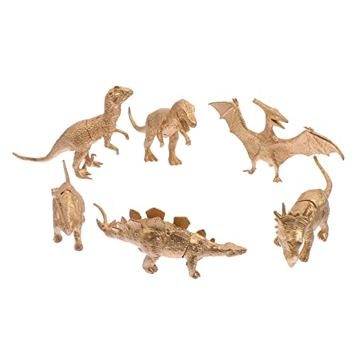 Toddmomy 6Stücke Dinosaurier Goldene Dinosaurier Modelle für Kognitive Spielzeuge und Tischdekoration Partys und Toddmomy 6Stücke Dinosaurier Goldene Dinosaurier Modelle für Kognitive Spielzeuge und Tischdekoration Partys und von Toddmomy