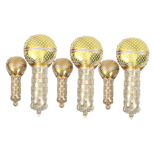Toddmomy 6Stücke Mikrofon Luftballons Aus Aluminiumfolie Aufblasbare Party Dekoration Gold Für Geburtstagsfeiern Und Ktv Events Einzigartiges Design Für Erwachsene Toddmomy 6Stücke Mikrofon Luftballons Aus Aluminiumfolie Aufblasbare Party Dekoration Gold Für Geburtstagsfeiern Und Ktv Events Einzigartiges Design Für Erwachsene von Toddmomy