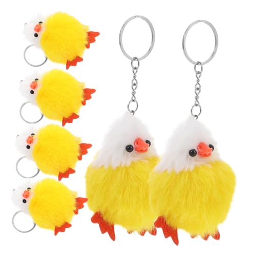 Toddmomy 6Stücke Mini Plüsch Hühner Schlüsselanhänger Niedliches für Ostern für Deko für Osterfeiern und Goodie Bags Lebensechte Accessoires Toddmomy 6Stücke Mini Plüsch Hühner Schlüsselanhänger Niedliches für Ostern für Deko für Osterfeiern und Goodie Bags Lebensechte Accessoires von Toddmomy