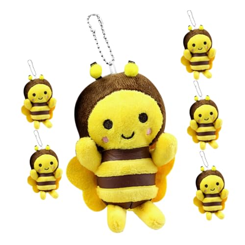 Toddmomy 6Stücke Niedliche Bienen Plüsch Schlüsselanhänger Handgefertigtes Biene Stofftier für Rucksack Anhänger Bienen Geburtstagsparty Dekoration und Babyparty Toddmomy 6Stücke Niedliche Bienen Plüsch Schlüsselanhänger Handgefertigtes Biene Stofftier für Rucksack Anhänger Bienen Geburtstagsparty Dekoration und Babyparty von Toddmomy