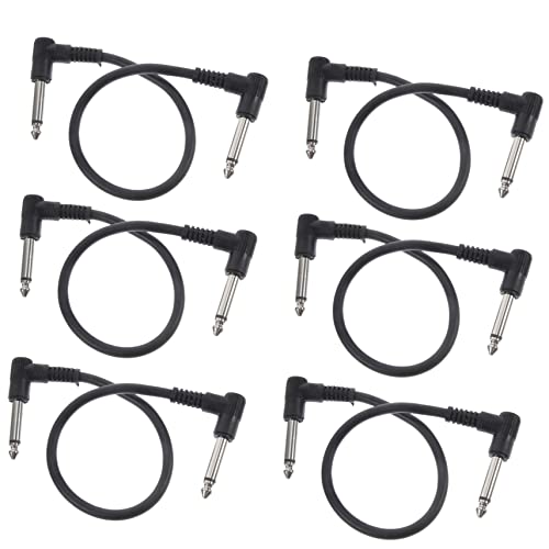 Toddmomy 6Stücke Pack Gitarren Effektkabel Professionelles Gitarren Patchkabel Flaches Design Für Einfache Lagerung Und Stabile Klangübertragung Für Gitarre Bass von Toddmomy