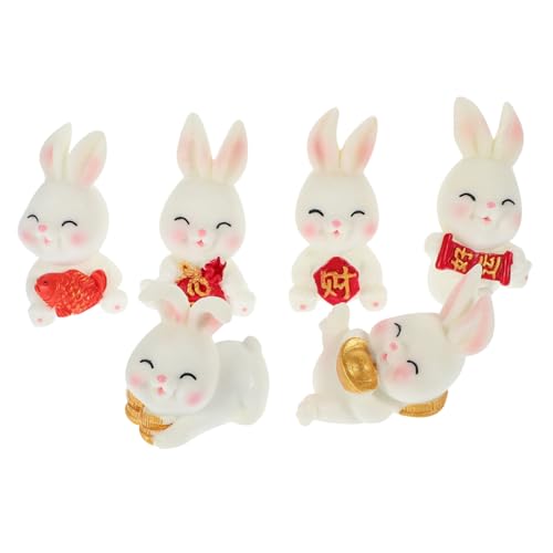 Toddmomy 6stücke Hasenfiguren Resin Niedliche Deko Für Kuchen Blumenbeete Und Leichte Und Langlebige Osterhasen Als Tischdeko Und Cupcake Toppers Toddmomy 6stücke Hasenfiguren Resin Niedliche Deko Für Kuchen Blumenbeete Und Leichte Und Langlebige Osterhasen Als Tischdeko Und Cupcake Toppers von Toddmomy