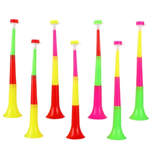Toddmomy 7 Stück Einziehbares Horn Trompete Spiel jubelnde Spielzeuge Fußball Horn Geräuschemacher Musikalisches Fußballhorn- Plastik von Toddmomy