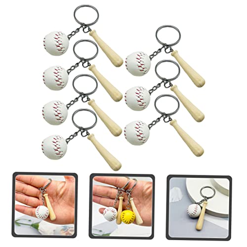 Toddmomy 7 Stück Teiliges Mini Baseball Schlüsselanhänger aus Hochwertigem mit Holzschläger Rostfrei als Baseball Party Mitbringsel Rucksack und Schrankdeko Praktische Anhänger Toddmomy 7 Stück Teiliges Mini Baseball Schlüsselanhänger aus Hochwertigem mit Holzschläger Rostfrei als Baseball Party Mitbringsel Rucksack und Schrankdeko Praktische Anhänger von Toddmomy