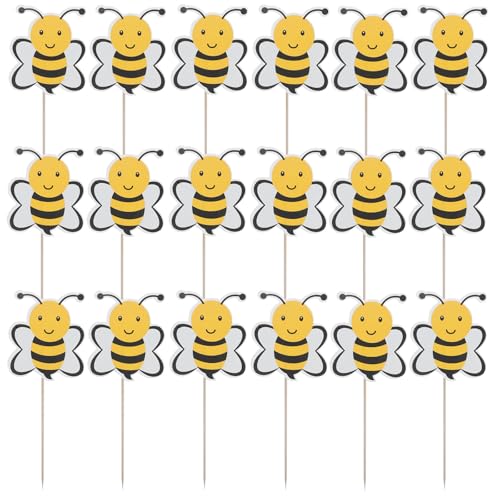 Toddmomy 72 Stück Bienen-Kuchenaufsätze: Honigbienen-Cupcake-Dekorationen, süße Bienen-Kuchenaufsätze, Papier-Cupcake-Picker für Babypartys, Geburtstagsfeiern, Feiertage Toddmomy 72 Stück Bienen-Kuchenaufsätze: Honigbienen-Cupcake-Dekorationen, süße Bienen-Kuchenaufsätze, Papier-Cupcake-Picker für Babypartys, Geburtstagsfeiern, Feiertage von Toddmomy