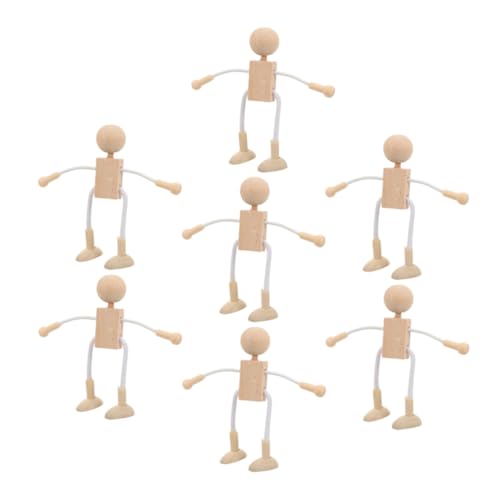 Toddmomy 7Stücke Holz DIY Puppen Unvollendete Holzfiguren für Kreative Bastelideen für Eltern Aktivitäten Heim und Partydekoration Toddmomy 7Stücke Holz DIY Puppen Unvollendete Holzfiguren für Kreative Bastelideen für Eltern Aktivitäten Heim und Partydekoration von Toddmomy