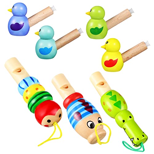Toddmomy 7Stücke Teiliges Holz Tier Pfeifen Musikalisches Für Kleinkinder Pädagogisches Lernspielzeug Mit Tiermotiven Geburtstagsgeschenke Für Farben Zufällig von Toddmomy