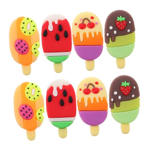 Toddmomy 8 Stück Bunte Radiergummis Kreative Frucht Eis Formen Süße Radierer Schüler Schulbedarf Partygeschenk und Belohnung Toddmomy 8 Stück Bunte Radiergummis Kreative Frucht Eis Formen Süße Radierer Schüler Schulbedarf Partygeschenk und Belohnung von Toddmomy