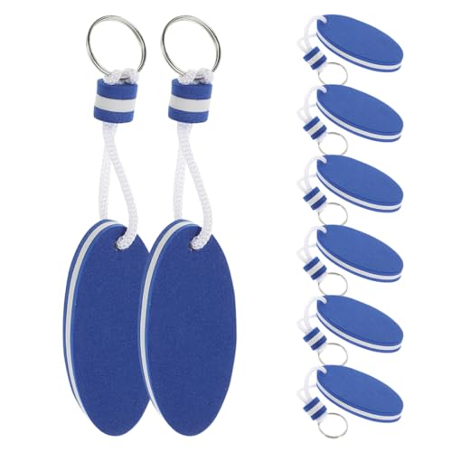 Toddmomy 8 Stück Ovale Schlüsselanhänger Bootfahren Schwimmen Wassersport Schlüssel Schwimmer Schlüsselanhänger Angeln Schlüsselanhänger Kajak Schlüsselanhänger Schwimmer von Toddmomy