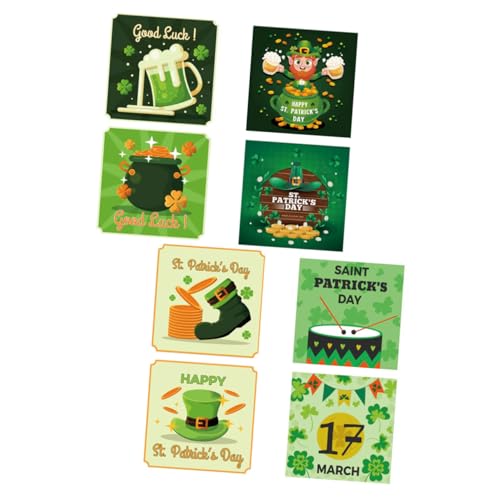 Toddmomy 8 Stück Teiliges Patricks Day Flaschenaufkleber Selbstklebend Irische Bierflaschen Dekoration Wetterfeste Weinflaschen Sticker für Party und Feiertage Toddmomy 8 Stück Teiliges Patricks Day Flaschenaufkleber Selbstklebend Irische Bierflaschen Dekoration Wetterfeste Weinflaschen Sticker für Party und Feiertage von Toddmomy