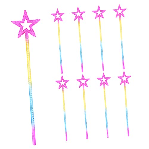 Toddmomy 8Stücke Feenstäbe Sternform Feenstäbe Für Bühnenperformance Und Dekoration Für Jungen Und Mitgebsel Für Kindergeburtstage Und Feiern von Toddmomy