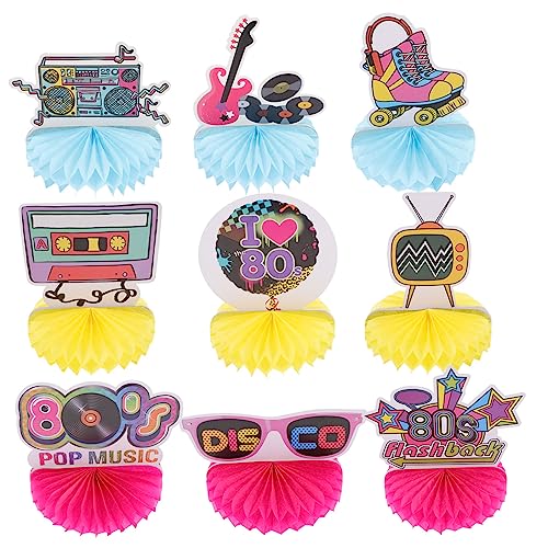 Toddmomy 9 Stück Teiliges Jahre Party Deko Bienenwaben Tischdeko für Geburtstagsfeiern Retro Disco Kreative und Robuste Papierschnitte Unvergessliche Erinnerungen Toddmomy 9 Stück Teiliges Jahre Party Deko Bienenwaben Tischdeko für Geburtstagsfeiern Retro Disco Kreative und Robuste Papierschnitte Unvergessliche Erinnerungen von Toddmomy