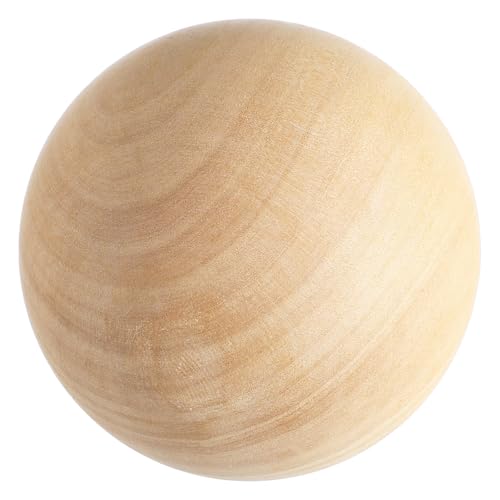 Toddmomy 9CM Holzrunde Kugel, DIY Zubehör, Unbearbeitete Holz Kugel für Bastelprojekte, Beigefarbene Kugel Toddmomy 9CM Holzrunde Kugel, DIY Zubehör, Unbearbeitete Holz Kugel für Bastelprojekte, Beigefarbene Kugel von Toddmomy