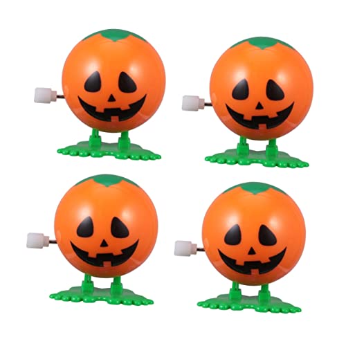 Toddmomy Aufziehspielzeug Halloween Kürbis aus Robustem Material Wind Up Sprungspielzeug für Feinmotorik als Halloween Mitgebsel und Partyspaß von Toddmomy