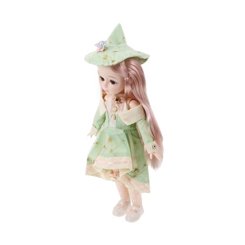 Toddmomy Bjd Puppe mit Beweglichen Gelenken Bohemian Sommerstil Kleidung Schuhen und Hut Niedliche DIY für Mädchen Kawaii Puppe für Kreatives von Toddmomy