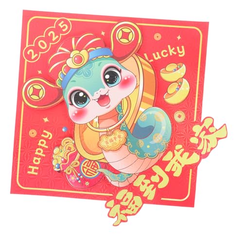 Toddmomy Chinesische Neujahrsaufkleber Papier Fu Zeichen Sticker für Fenster Tür Wände DIY Frühlingsfest Dekoration Jahr der Schlange Vielseitig Ablösbar Traditionelle Chinesische von Toddmomy